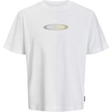 Jack & Jones JCOPACER BRANDING PRINT T Beyaz Erkek Kısa Kol T-Shirt - 2XL