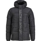 Jack & Jones Jcospeed Puffer Sn Jnr Siyah Erkek Çocuk Ceket - Siyah - Beyaz - 13 - 14 Yaş
