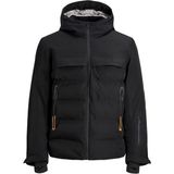 Jack & Jones Jcotarwin Puffer Siyah Erkek Mont Uzun Kol Günlük Kullanım İçin Kapüşonlu - XL