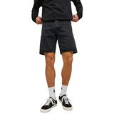 JACK & JONES JEANS INTELLIGENCE Erkek JJICHRIS JJORIGINAL SHORTS MF 255 SN Şort, Siyah Denim, S