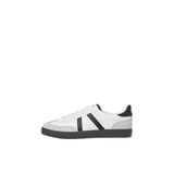 JACK & JONES Jfwmambo Pu Special Noos erkek spor ayakkabısı, Parlak beyaz detay antrasit, 43 EU