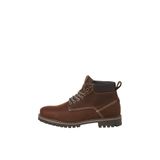 JACK & JONES JFWQUEENSWAY LEATHER BOOT SN Erkek Bot, Brandy Brown, 40