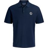 Jack & Jones Jjallıance Polo Ss Ln Erkek T-Shirt 12288108 Navy Blazer - Lacivert