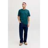 Jack & Jones Jjbrandon Bisiklet Yaka Kısa Kollu Erkek T-Shirt - Petrol
