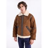 JACK & JONES Jjcole Aviator erkek montu, Konyak, L