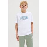 Jack & Jones Jjdetroıt Tee Ss Crew Beyaz Erkek Çocuk Kısa Kol T-Shirt - 10 Yaş