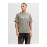 Jack & Jones Jjdevın Daytona Prınt Tee Gri Erkek T-Shirt 12290173