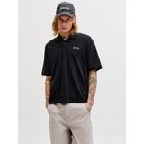 Jack & Jones Jjearchıve Graphıc Polo Ss Ln Erkek T-Shirt 12288877 Black - Siyah - M