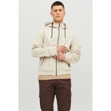Jack & Jones JJEBASIC SOFTSHELL HOOD N Ekru Erkek Mont - 2XL - Bej - Beyaz