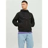 Jack & Jones JJEBASIC SOFTSHELL HOOD N Siyah Erkek Mont - Black