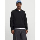 Jack & Jones JJEBRADLEY Sweat Polo Siyah, 2XL, 12278586, Black, erkek