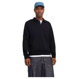Jack & Jones JJEBRADLEY Sweat Polo Siyah, XL, 12278586, Black, Erkek