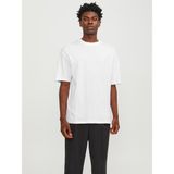 Jack & Jones JJEBRADLEY TEE SS O-NECK Beyaz Erkek Kısa Kol T-Shirt - M