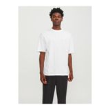 Jack & Jones JJEBRADLEY TEE SS O-NECK Beyaz Erkek Kısa Kol T-Shirt