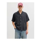 Jack & Jones Jjebreeze Lınen Blend Resort Shırt Siyah Erkek Gömlek 12288594