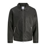 JACK & JONES JJECASABLANCA PU JACKET NOOS Erkek Mont/Ceket Black XL