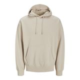 JACK & JONES JJECHARGE SWEAT HOOD NOOS Erkek Sweatshirt, Moonbeam, XXL