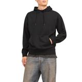JACK & JONES JJECHARGE SWEAT HOOD NOOS Erkek Sweatshirt, Siyah, S