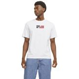 JACK & JONES JJECORP GRAPHIC TEE SS O-NECK NOOS Erkek Tişört, White, XL