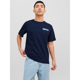 Jack & Jones JJECORP LOGO TEE PLAY SS Lacivert Erkek Kısa Kol T-Shirt - 2XL - Navy