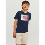 Jack & Jones JJECORP LOGO TEE SS O-NEC Lacivert Erkek Çocuk Kısa Kol T-Shirt - 10 Yaş