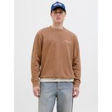 Jack & Jones JJEDOVER PRINT SWEAT CREW Beyaz Erkek Sweatshirt - M