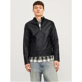 Jack & Jones Jjedylan Clean Pu Erkek Mevsimlik Mont Siyah 12261195 V2 - XL
