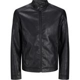 Jack & Jones Jjedylan Clean Pu Erkek Mevsimlik Mont Siyah 12261195 V4 - XL