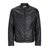 JACK & JONES Jjedylan Pu Biker Jacket Noos Bisikletçi ceketi Erkekler