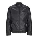 JACK & JONES Jjedylan Pu Biker Jacket Noos Bisikletçi ceketi Erkekler