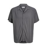 JACK & JONES JJEJEFF SOLID RESORT SHIRT S/S SN Erkek Gömlek, Castlerock, S