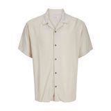 JACK & JONES JJEJEFF SOLID RESORT SHIRT S/S SN Erkek Gömlek, Moonbeam, S