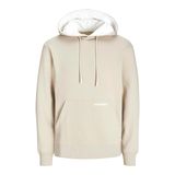 JACK & JONES JJELEGACY SWEAT HOOD NOOS Erkek Sweatshirt, Moonbeam, M