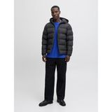 Jack & Jones Jjelements Pu Puffer Sn Erkek Şişme Mont - Modern ve Koruyucu - Siyah