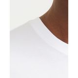 Jack & Jones JJELOGO TEE SS O-NECK 2 C Beyaz Erkek Kısa Kol T-Shirt - 2XL
