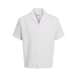 JACK & JONES JJEMATTEO RESORT SHIRT SS SN Erkek Gömlek, White, XXL