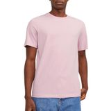 JACK & JONES Jjeorganic Basic Tee Ss O-neck Noos Erkek Tişört, Pembe Nectar, XXL