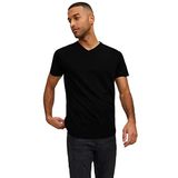 Jack & Jones Jjeorganic Basic Tee Ss V-Neck Noos Black Erkek T-shirt