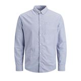 JACK & JONES JJEOXFORD SHIRT L/S S21 NOOS Erkek Gömlek, Kaşmir Blue/Kalıp: Dar Kesim, XXL