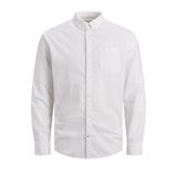 JACK & JONES JJEOXFORD SHIRT L/S S21 NOOS Erkek Gömlek, White, L