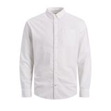 JACK & JONES JJEOXFORD SHIRT L/S S21 NOOS Erkek Gömlek, White, M