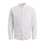 JACK & JONES JJEOXFORD SHIRT L/S S21 NOOS Erkek Gömlek, White, S