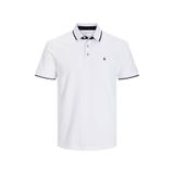 Jack & Jones Jjepaulos Polo Ss Noos Beyaz Erkek Polo Yaka T-shirt 12136668