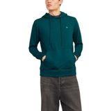 JACK & JONES JJEPAULOS SWEAT HOOD NOOS Erkek Sweatshirt, Deep Teal, L