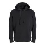 JACK & JONES JJEPAULOS SWEAT HOOD NOOS Erkek Sweatshirt, Siyah, XXL