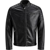 Jack & Jones Jjerocky Erkek Deri Mont - Black
