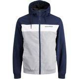 Jack & Jones Jjerush Blockıng Hood Bomber Noos Erkek Mont - 12200208 - 2XL - Lacivert