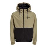 JACK & JONES JJERUSH HOOD BOMBER NOOS Erkek Bomber Ceket, Coriander, M