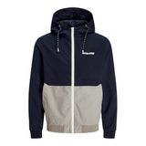 JACK & JONES JJERUSH HOOD BOMBER NOOS Erkek Bomber Ceket, Sky Captain, M