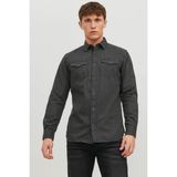 Jack & Jones JJESHERIDAN SHIRT L/S NOO Siyah Erkek Gömlek - Black